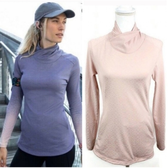 Like New CALIA by Carrie Underwood Long Sleeve Top Criss Cross Mock Neck - Picture 2 of 10